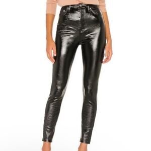 NEW FREE PEOPLE x We the Free Phoenix Pleather Faux Leather Vegan Pants SZ27
